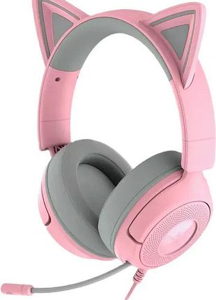Гарнитура razer kraken kitty v3 x, mini-jack, 1.3м, quartz