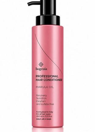 Кондиционер для волос с маслом марулы bogenia marula oil conditioner, 400 мл