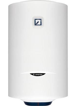 Водонагреватель электричество. ariston круглый blu1 r pl dry, 80л, 1.5квт, сухой тен, мех. руля, c, италия, белый