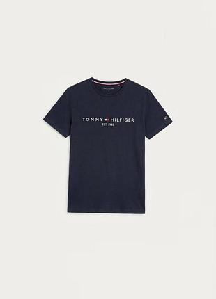 Фірмова темно-синя футболка tommy hilfiger est. 1985 / оригінал