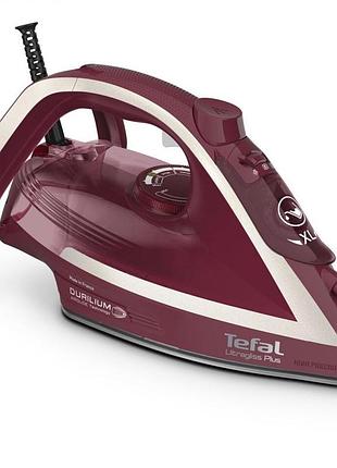 Утюг tefal ultragliss plus, 2800вт, 270мл, паровой удар -260гр, постоянный пар - 50гр, керам. подошва, бордовый