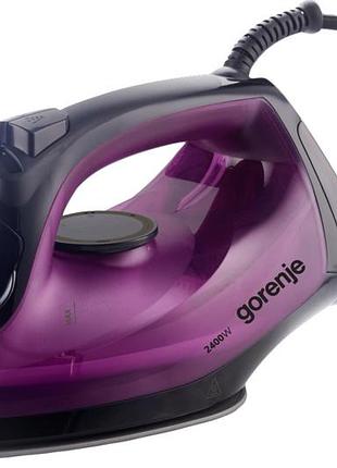 Праска gorenje, 2400вт, 450мл, паровий удар -40гр, постійна пара - 180гр, автовимкнення, керам. підошва, бордовий