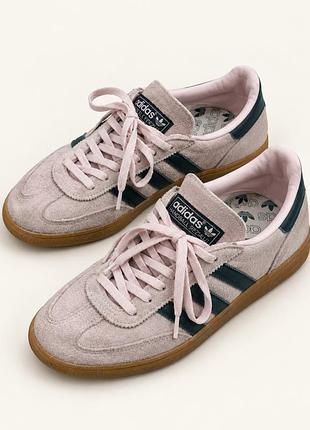 Женские кроссовки adidas handball spezial розовые, 391⁄3 размер