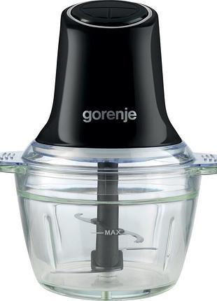 Измельчитель gorenje, 500вт, чаша-1000мл, стекло, черный