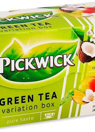 Чай зеленый ассорти с кусочками фруктов pickwick gwa 30г(20х1.5г) х12 нп