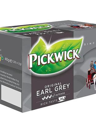 Чай pickwick черный, 40г, earl grey pickwick bwa, в пакетиках, с бергамотом