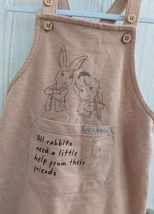 Брюки комбинезон peter rabbit george на 9-12м 3