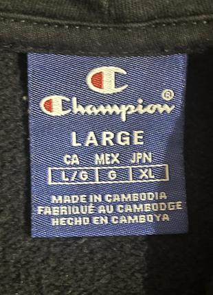 Худі унісекс champion чорне 2