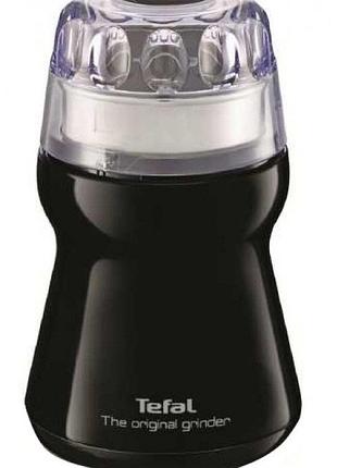Кавомолка tefal роторна the original grinder, 180вт, об'єм зерен-50г, пластик, чорний