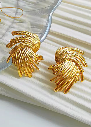Серьги нержавеющая сталь stainless steel геометрические