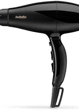 Фен babyliss, 2300вт, 3 режима, ионизация, холл. обдув, черный