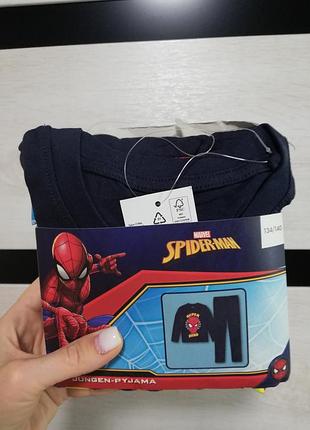Піжама для хлопчика marvel людина-павук синя 134-140 см