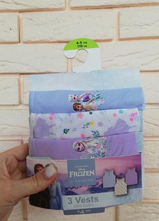 Майки для дівчинки frozen, 3 шт. 3