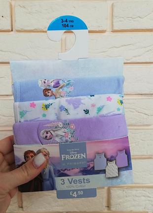 Майки для дівчинки frozen, 3 шт. 2