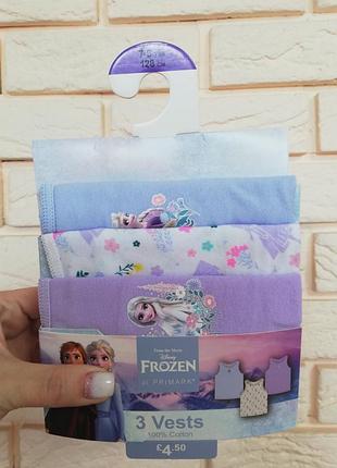 Майки для дівчинки frozen, 3 шт. 6