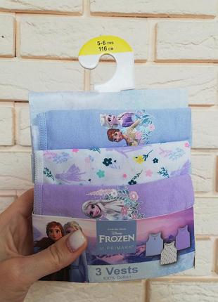Майки для дівчинки frozen, 3 шт. 4