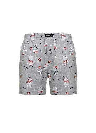 Боксеры мужские mister fancy серый 3xl
