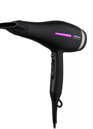 Фен ardesto violet pro hd-y223pro, 1850-2200вт, 2 швидкості , 3темп.режими, дифузор, чорний