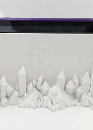 Настольная подставка для док-станции nintendo switch «кристаллы», белая