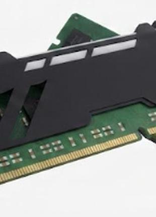 Декоративный чехол-накладка для оперативной памяти пк ddr4, черный