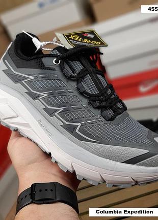 Мужские качественные и стильные кроссовки columbia expedition max gore-tex ч
серые с белым❄️