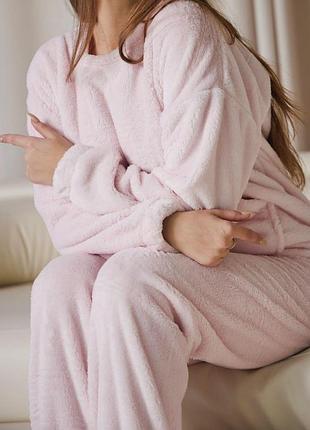 Жіноча піжама махрова тепла домашній костюм р.s.,m,l,xl 44