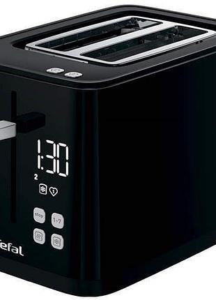 Тостер tefal digital, 850вт, пластик, led дисплей, чорний