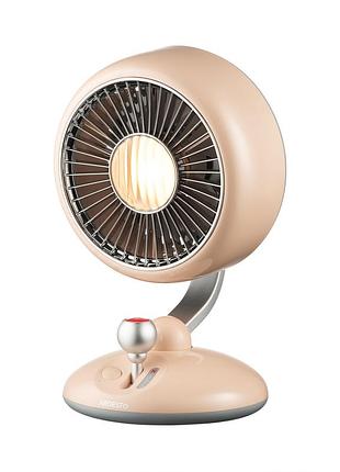 Вентилятор ardesto aviafan ft-f3600bg настольный, 12см, аккумулятор, подсветка, usb-a type-c, бежевый