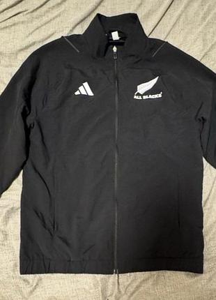 Оригинальная куртка adidas all blacks ветровка черная олимпийка лимитированная m