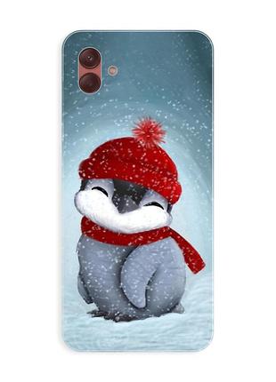 Чехол на samsung galaxy a04e (a042) пингвинёнок (принт 157)
