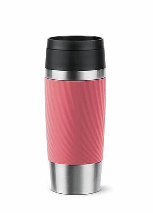 Термочашка tefal travel mug classic twist, 0.36л, нержавіюча сталь, кораловий