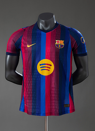 Футболка барселона домашня 26/27 найк ігрова футбольна форма nike barcelona педрі ламін ямаль рафінья