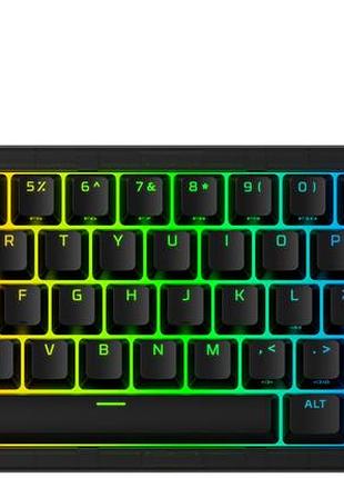 Клавиатура механическая hyperx alloy origins 2 65key, red, usb-a, hot-swap, en/ua, rgb, черный