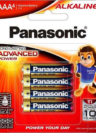 Батарейка panasonic alkaline power щелочная aaa блистер, 4 шт