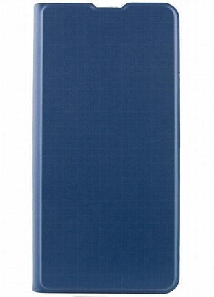 Кожаный чехол-книжка getman elegant (pu) для motorola moto g14 синий