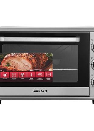 Печь электрическая ardesto, 60л, 2000вт, механич., конвенция, двойное стекло, серая