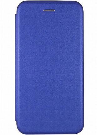 Кожаный чехол-книжка classy для samsung galaxy a31 синий