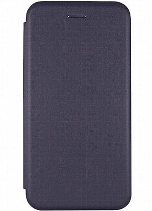 Кожаный чехол-книжка classy для xiaomi redmi note 11 pro 4g/5g / 12 pro 4g темно-синий