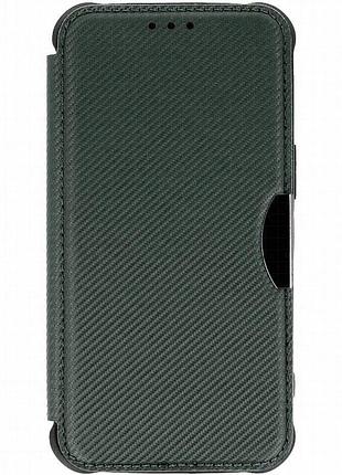 Кожаный чехол-книжка getman razor (pu) для samsung galaxy a35 green