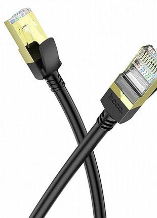 Кабель (патч-корд) hoco us02 level pure copper gigabit ethernet (1m) black