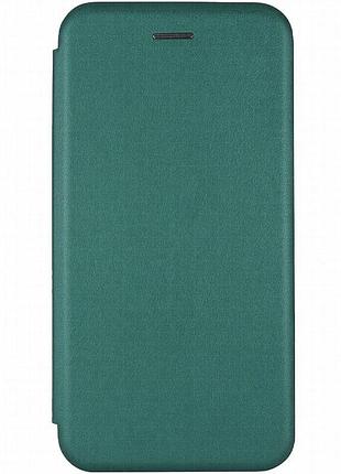 Кожаный чехол-книжка classy для tecno spark go 1 (kl4) / spark go 2025 зеленый