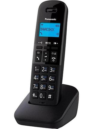 Радиотелефон dect panasonic kx-tgb610uab, черный