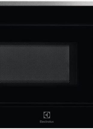 Микроволновая печь electrolux встроенная, 17л, электрон. управление, 700вт, дисплей, черный+нерж