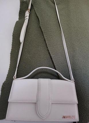 Сумка жіноча jacquemus біла 4