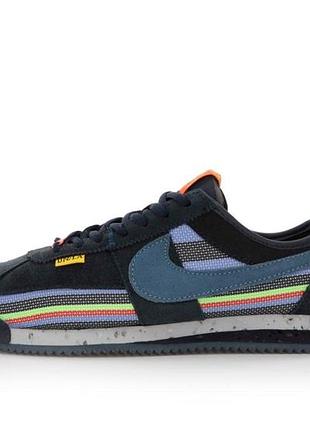 Мужские синие кроссовки nike cortez un/la blue grey х кортез 41