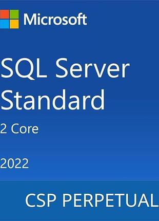 Программный продукт microsoft sql server 2022 standard core - 2 core license pack