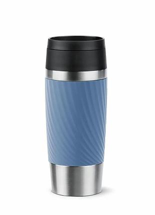 Термочашка tefal travel mug classic twist, 360мл, нержавіюча сталь, балакитний