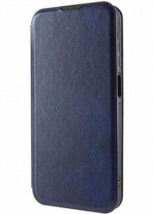 Кожаный чехол-книжка belora для xiaomi redmi note 10 / note 10s midnight blue