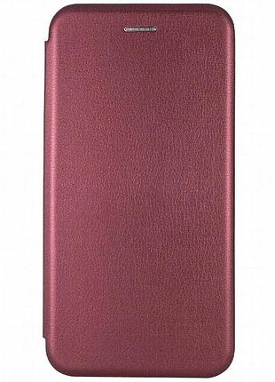Кожаный чехол-книжка classy для apple iphone 11 pro (5.8") бордовый