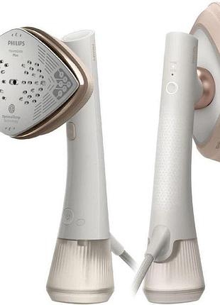 Отпариватель-утюжок philips oneturn, 1800вт, 200мл, паровой удар -90гр, поворот для изменения типа девайса, алюминий, белый